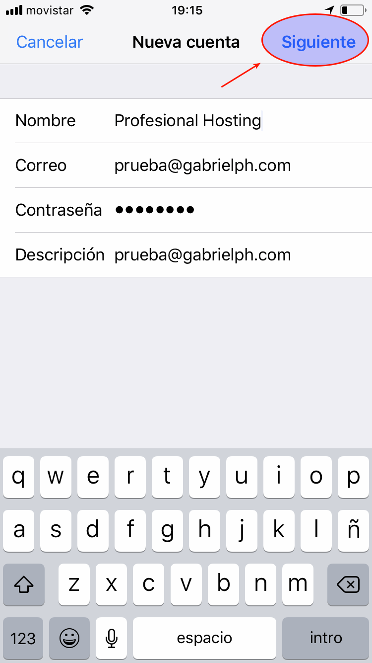 Configurar Correo En Iphone Profesionalhosting